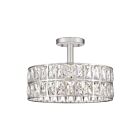 Quoizel Lighting QF4046PK 3 Lights Polished Nickel 180W Coffman Semi-Flush Mount
