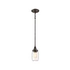 Quoizel Lighting SQR1504RK 1 Light Rustic Black 100W Squire Mini Pendant