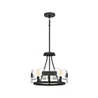 Quoizel Lighting STM1716BA 4 Lights Royal Ebony 240W Stratum Semi-Flush Mount