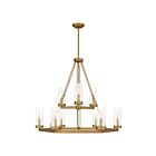 Quoizel Lighting VLS5036AB 9 Lights Aged Brass 540W Valens Chandelier (FINAL SALE)