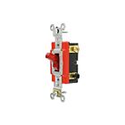 Leviton 1223-PLR 3-Way 20A 277V Red Pilot Light Switch