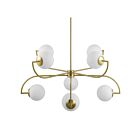 Renwil Rover LPC4468 8-Lights Satin Brass Pendant