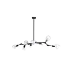 Renwil LPC4469 Camino LED 8-Lights 40W Powder Coated Matte Black Pendant