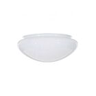 Satco 50-331 Sprayed Inside White Mushroom Glass
