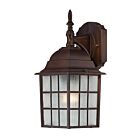 Nuvo Lighting 60-3481 Adams 1-Light 100W Rustic Bronze Outdoor Wall Lantern