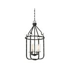 Nuvo Lighting 60-6127 Sherwood 4-lights 160w Iron Black Caged Pendant