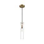 Nuvo Lighting 60-6856 Spyglass 1-Light 60W Vintage Brass Mini Cord Pendant