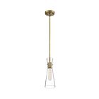 Nuvo Lighting 60-6858 Bahari 1-Light 60W Vintage Brass Mini Cord Pendant