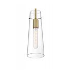 Nuvo Lighting 60-6860 Alondra 1-Light 60W Vintage Brass Mini Rod Pendant