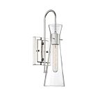 Nuvo Lighting 60-6867 Bahari 1-Light 60W Polished Nickel Wall Sconce