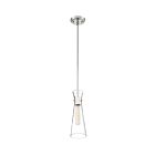 Nuvo Lighting 60-6868 Bahari 1-Light 60W Polished Nickel Mini Rod Pendant