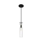 Nuvo Lighting 60-6876 Spyglass 1-Light 60W Black Mini Rod Pendant
