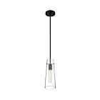 Nuvo Lighting 60-6880 Alondra 1-Light 60W Black Mini Rod Pendant