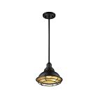Nuvo Lighting 60-7013 Newbridge 1-Light 60W Dark Bronze Small Rod Pendant