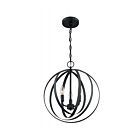 Nuvo Lighting 60-7067 Pendleton 3-Lights 180W Matte Black Chain Pendant