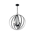 Nuvo Lighting 60-7068 Pendleton 6-Lights 360W Matte Black Chain Pendant