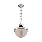 Nuvo Lighting 60-7070 Faro 1-Light 100W Polished Nickel Chain Pendant