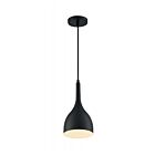 Nuvo Lighting 60-7086 Bellcap 1-Light 60W Matte Black Small Cord Pendant