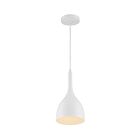 Nuvo Lighting 60-7096 Bellcap 1-Light 60W Matte White Small Cord Pendant