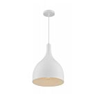 Nuvo Lighting 60-7097 Bellcap 1-Light 100W Matte White Cord Pendant