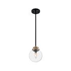 Nuvo Lighting 60-7121 Axis 1-Light 60W Matte Black Rod Pendant