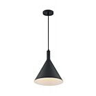 Nuvo Lighting 60-7128 Lightcap 1-Light 100W Matte Black Cord Pendant