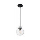 Nuvo Lighting 60-7131 Axis 1-Light 60W Matte Black Rod Pendant