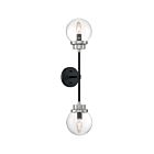Nuvo Lighting 60-7132 Axis 2-Lights 120W Matte Black Wall Sconce