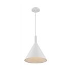 Nuvo Lighting 60-7138 Lightcap 1-Light 100W Matte White Cord Pendant