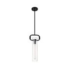 Nuvo Lighting 60-7153 Teresa 1-Light 60W Matte Black Rod Pendant
