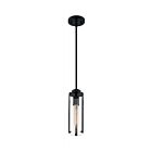Nuvo Lighting 60-7160 Marina 1-Light 60W Matte Black Mini Rod Pendant