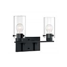 Nuvo Lighting 60-7272 Sommerset 2-Lights 120W Matte Black Vanity