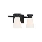 Nuvo Lighting 60-7312 Caleta 2-Lights 120W Black Vanity