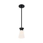 Nuvo Lighting 60-7314 Caleta 1-Light 60W Black Mini Rod Pendant