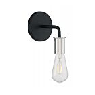 Nuvo Lighting 60-7351 Ryder 1-Light 60W Black Wall Sconce