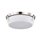 Satco 60-7760 Brushed Nickel 60W Flush Mount