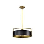 Satco 60-7843 Altos 4-Lights 240W Matte Black Pendant