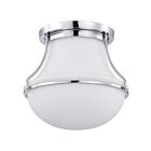 Satco 60-7871 Polished Nickel 60W Flush Mount