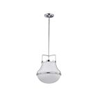 Satco 60-7873 Valdora 1-Light 60W Polished Nickel Pendant