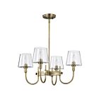 Satco Brookside 60-7885 4-Lights Vintage Brass 240W Chandelier