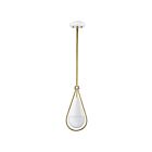 Satco 60-7922 Admiral 1-Light 60W Matte White Pendant