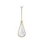 Satco 60-7923 Admiral 1-Light 60W Matte White Pendant