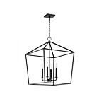 Satco Emma 60-7942 4-Lights Matte Black Pendant Light