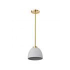 Satco 60-8002 Collins 60W Brushed Brass Pendant