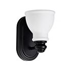 Satco 60-8021 Russel 60W 1-Light Matte Black Vanity Light