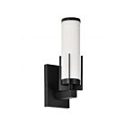 Satco 60-8051 Roselle 60W 1-Light Matte Black Vanity Light