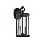 Satco 60-8112 Broadstone 2-Lights 40W Matte Black Outdoor Wall Lantern