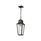 Satco 60-8135 Lawrence 1-Light 100W Matte Black Outdoor Hanging Lantern