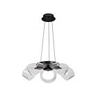 Satco 62-2036 Barnett 24W 5-Lights Matte Black Chandelier