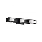 Satco 62-2243 Jenkins 15W 3-Lights Matte Black Vanity Light